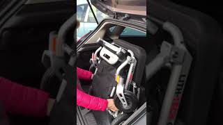 How to put an electric folding wheelchair in a small hatchback boot LITHTECH COMPACT [upl. by Mirak]