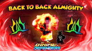 SHOWCASING NEW 001 ALMIGHTY EVOLVED DEMON OVERLORD IN ANIME DEFENDERS INSANE LUCK BONUS [upl. by Fowkes]