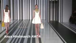 Anya Hindmarch London Fashion Week show Anya Hindmarch AW14 Collection [upl. by Nairadal]