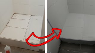 How to remove and replace grout from tiles  The easy way [upl. by Jeminah764]