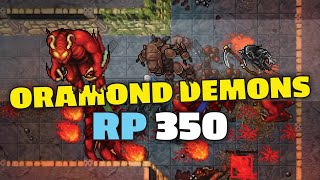 Oramond Demons  RP 350 solo  Tibia hunting [upl. by Eerahc]