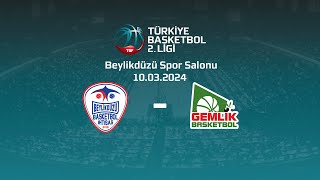 Beylikdüzü Basketbol  Gemlik Basketbol TB2L Playoff Eleme Turu [upl. by Atinnor]