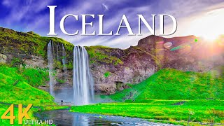 Iceland 4K  The Majestic Waterfalls amp Breathtaking Landscapes amp Soothing Relaxing Music [upl. by Nowell]