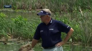 Colin Montgomerie amp Bernhard Langer Clash Over Style of Play  2016 Senior PGA Championship [upl. by Colin]