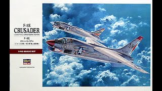 Hasegawa 148 F8 Crusader [upl. by Ettenrahs]