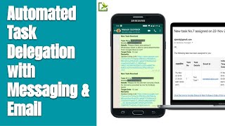 Auto Task Delegation through Messaging amp Email [upl. by Fenny]