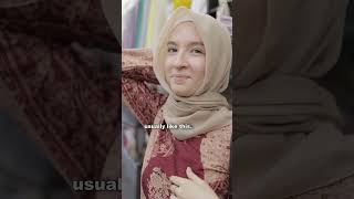 Russian girl wearing Hijab First time abaya abaya hijabstyle trending [upl. by Synned]