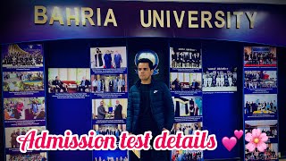 Bahria university admission procedure  test details  buic bahriauniversity test cbt vlogs 1k [upl. by Oel]