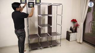 KUMAKA  Foldable Wardrobe  Follow the assembly steps [upl. by Anujra]