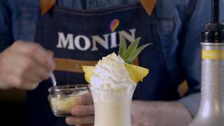 PiňaColada Vanilla Frappé How to make it  EN [upl. by Ahseniuq425]