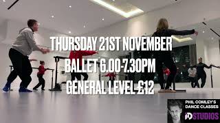 PHILS BALLET CLASS at iD STUDIOS  21st Nov 2024 [upl. by Kele]