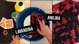 TIÑE TU ROPA 👕 CON LAVANDINA 💦  TUTORIAL TIE DYE DIY🙌🏻 Batik [upl. by Cai]