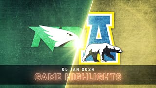 Alaska Hockey at North Dakota  Game Highlights Jan 5 2024 [upl. by Lateh]