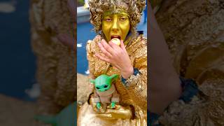 Greek sweet for Gold Lady Maria 2024 halloween goldstatue shortsviral shortvideos viralvideos [upl. by Mika]