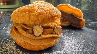 Les Choux craquelins au praliné amp les Profiteroles [upl. by Placido]