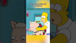 Homer finally finds his best friend thesimpsons simpsons cartoon funny homersimpson [upl. by Flodnar]