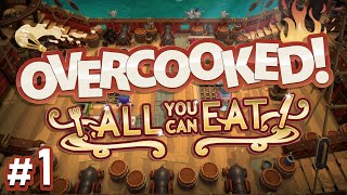 Overcooked All You Can Eat  1  WE RETURN 4Player Gameplay [upl. by Liatris897]