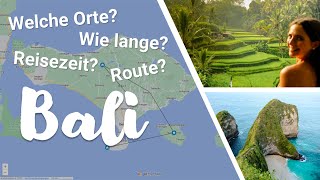 BALI URLAUB  Reiseroute amp Tipps für eine geniale Rundreise [upl. by Etteniuq]