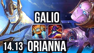 GALIO vs ORIANNA MID  Rank 8 Galio 1035  NA Challenger  1413 [upl. by Arised76]