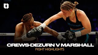 Undisputed 👑 Savannah Marshall vs Franchon CrewsDezurn Fight Highlights  Claressa Shields Ringside [upl. by Llekcor]