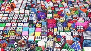 TODA mi colección de CUBOS de RUBIK 500  Diciembre 2017 [upl. by Ellives]