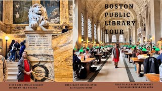 Boston Public Library 📚 Tour bostonlife  library tour bostonusa boston [upl. by Mohammad]