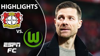 🚨 NEVERKUSEN to ‘NEVERLOSIN’ 🚨 Bayer Leverkusen vs Wolfsburg  Bundesliga Highlights  ESPN FC [upl. by Leandre]