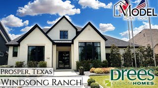 New Construction Homes in Dallas  Model Home Drees Custom Homes Windsong Ranch Prosper TX [upl. by Leila]