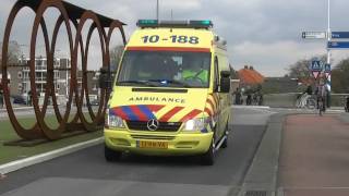 Politiebegeleiding ambulance 10188 met spoed naar ziekenhuis [upl. by Notsnorb]