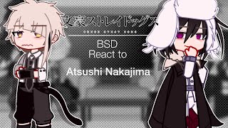 BSD react to Atsushi Nakajima  Bungo Stray Dogs [upl. by Mcnamara]