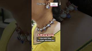 Diamond 💎 replica gold pendant earrings  Manoj Jewellers [upl. by Leeban241]