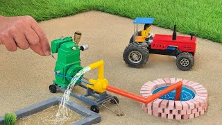 diy mini tractor water pump science project mini hand pump sano creator [upl. by Enileme476]