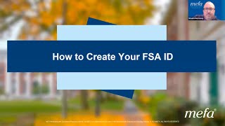 How to Create Your FSA ID [upl. by Yesnnyl]