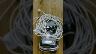 LIFE HACK Organise Messy Cables with Touket Rolls lifehacks CableOrganization DIY [upl. by Anyaled94]