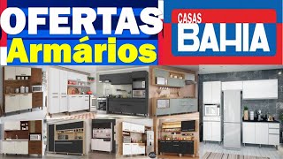 CASAS BAHIA ARMÁRIOS DE COZINHA EM OFERTAS DESCONTOS E ACHADOS COZINHA COMPACTA COMPLETA SUSPENSA [upl. by Mandler]