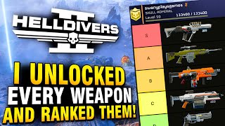 Every Weapon in Helldivers 2 RANKED from Worst to Best Tier List [upl. by Catlee]