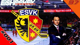 Eishockey Manager Saison 1 ESV Kaufbeuren 001 Spontaner Start ins Spiel [upl. by Swec848]