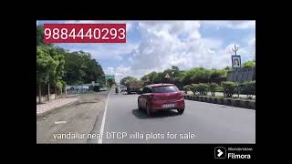 vandalur to kalpakkam Roads Rathinamangalam villa plots for sale 9884440293 [upl. by Dorie]