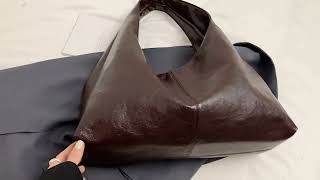 Large Hobo Bags Soft Leather Women Snap Handbags Casual Solid Shoulder Bags [upl. by Ynehteb]