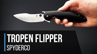 Spyderco Tropen Compression Lock Flipper Overview [upl. by Aratal]