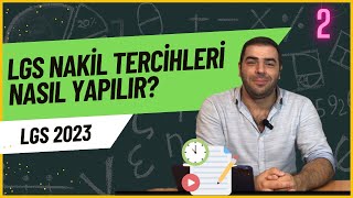 LGS Nakil Tercihleri Nasıl Yapılır 2Video [upl. by Verlee]