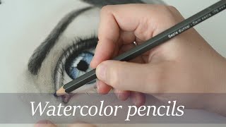 Learning Watercolor Lets Try Albrecht Dürer Watercolor Pencils Eye Study [upl. by Anastasie]