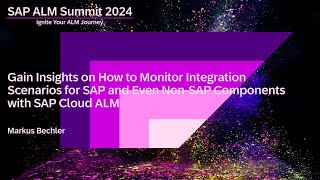 Gain insights on how to monitor integration scenarios with SAP Cloud ALM [upl. by Nappie380]