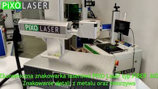 Ekonomiczna znakowarka laserowa PiXO Laser AIO typ FIBER [upl. by Alabaster162]