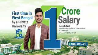 1 Crore Salary Package from Private University  First Time Ever in West Bengal transformwithadamas [upl. by Cheke]