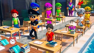 Little Singham Shiva Kiko Shinchan Ki Test Result  GTA 5  Little Shingham School Test [upl. by Aihsrop]