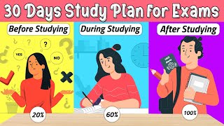 30 DAY PLAN TO STUDY FOR EXAMS RIGHT way to study for exams [upl. by Griffiths]