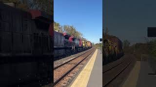 CPKC 133 Passes Île Perrot with 4 LTEX GP35s [upl. by Lidda905]