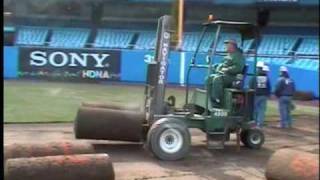 Yankee Stadium Sod Removal [upl. by Lowry]