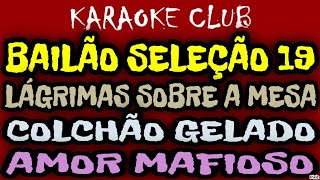 BAILÃƒO SELEÃ‡ÃƒO 19  LÃGRIMAS SOBRE A MESACOLCHÃƒO GELADOAMOR MAFIOSO  KARAOKÃŠ [upl. by Annekim]